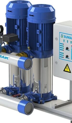 Sumak SHT12B 300/6 Düşey Milli Kademeli Hidrofor 14 Kat 48 Daire