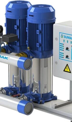 Sumak SHT16 B 750/6 Düşey Milli Kademeli Çift Pompalı Hidrofor 23 Kat 64 Daire