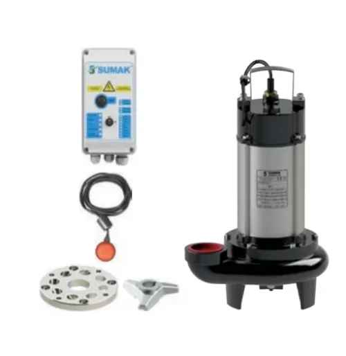Sumak  SBRT18/2 (Trifaze) Bıçaklı Foseptik Dalgıç Pompa