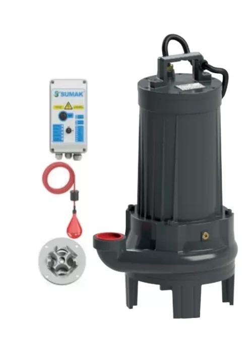 Sumak  SBRT50/2-P (Trifaze) Parçalayıcı Bıçaklı Foseptik Dalgıç Pompa