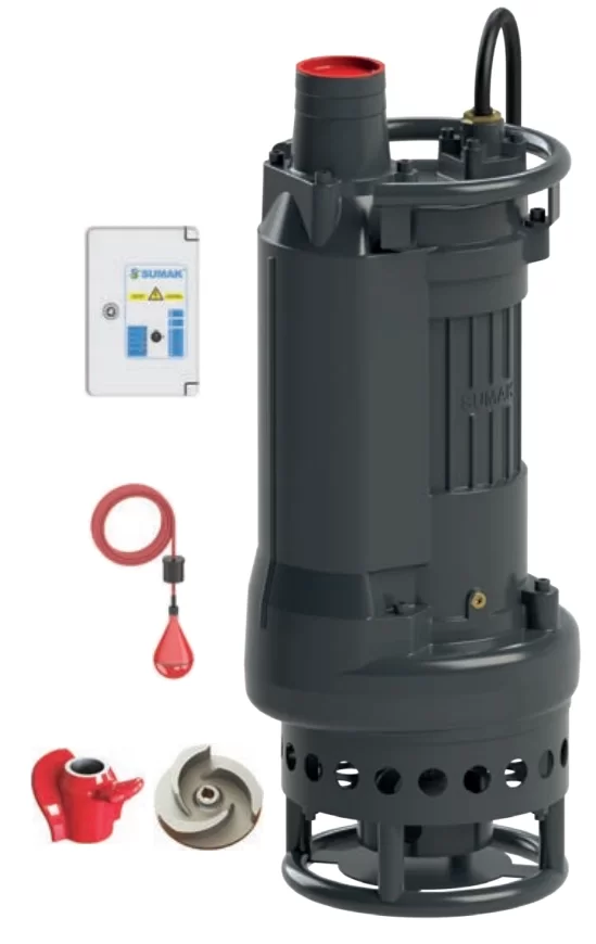 Sumak  SDT75/3 C Karıştırıcılı Çamur Suyu Dalgıç Pompa