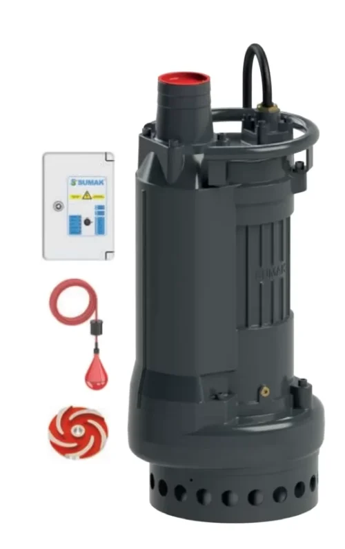 Sumak  SDT75/3Z Gömlek Soğutmalı  Atık Su Drenaj Dalgıç Pompası