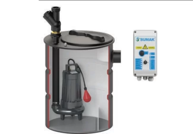 Sumak  SMAC-2200 A Termoplastik Tanklı Foseptik Dalgıç Pompa