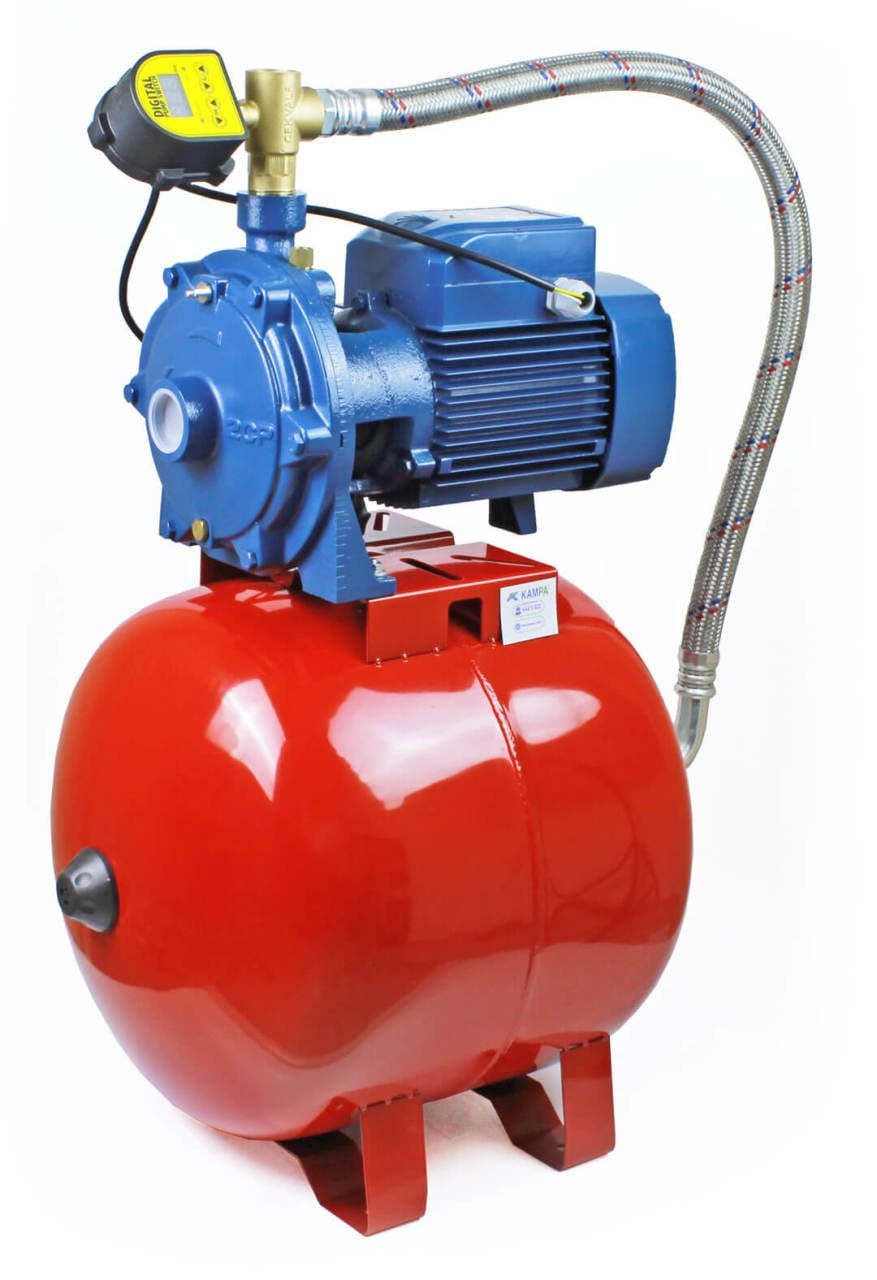 Pedrollo 2CPm 25/14A Dijital Akıllı Paket Hidrofor 9 Kat 20 Daire 50 Litre Tanklı - Koşar Ticaret