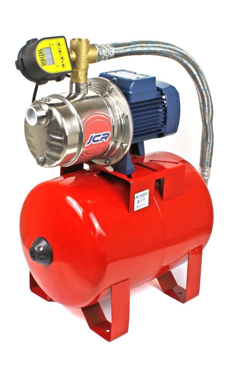 Pedrollo JCRm 1A Dijital Paslanmaz Jet Hidrofor 2 Kat 4 Daire 24 Litre Tanklı - Koşar Ticaret