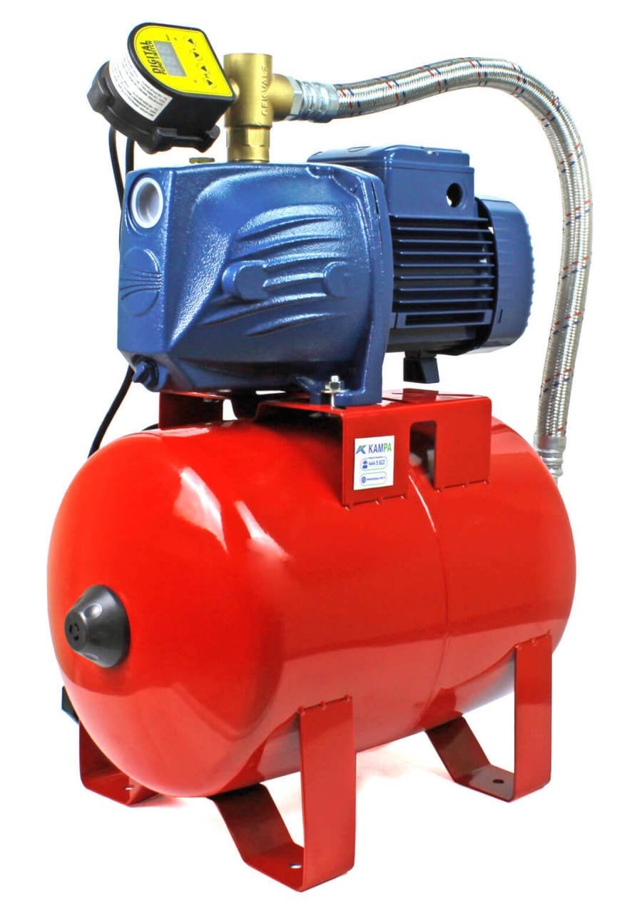 Pedrollo JSWm 2AX Dijital Akıllı Paket Hidrofor 6 Kat 10 Daire 50 Litre Tanklı - Koşar Ticaret