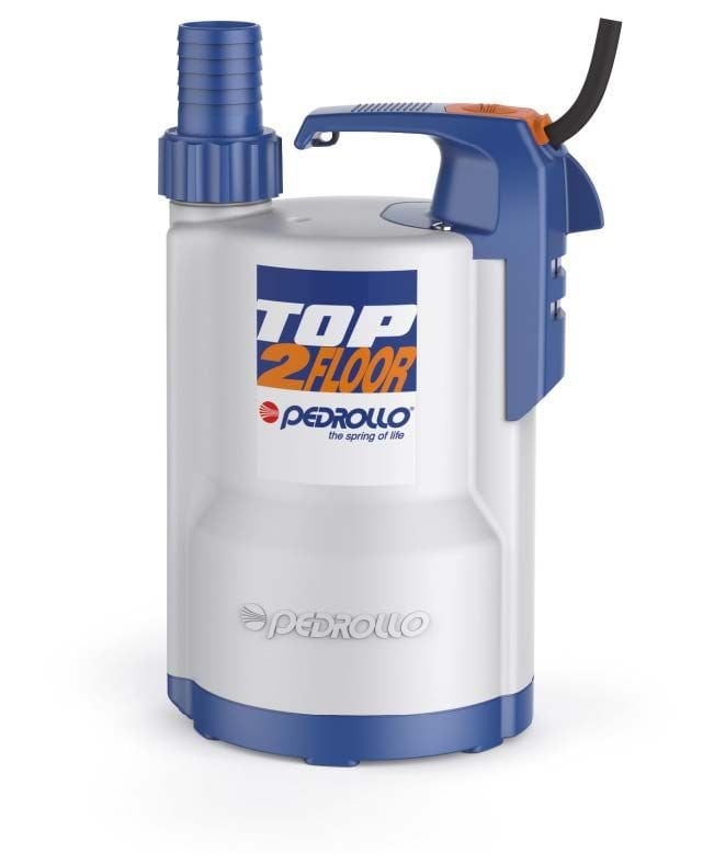 Pedrollo TOP2 FLOOR Sıfırdan Emişli Plastik Gövdeli Drenaj Dalgıç Pompa 9 mss 9.6 m³/h - Koşar Ticaret