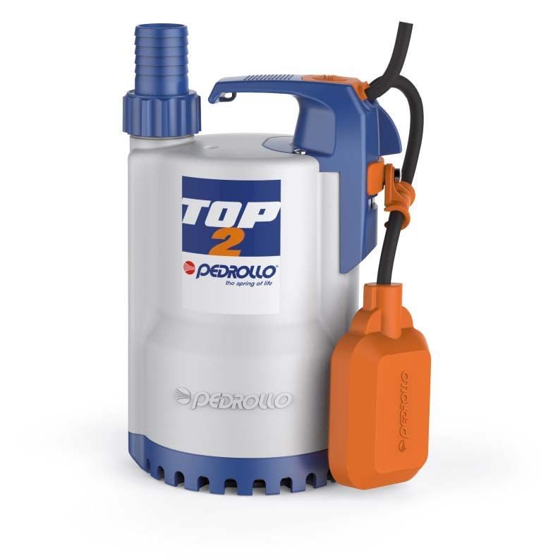 Pedrollo TOP-2 Flatörlü Plastik Gövdeli Drenaj Dalgıç Pompa 8 mss13.2 m³/h - Koşar Ticaret