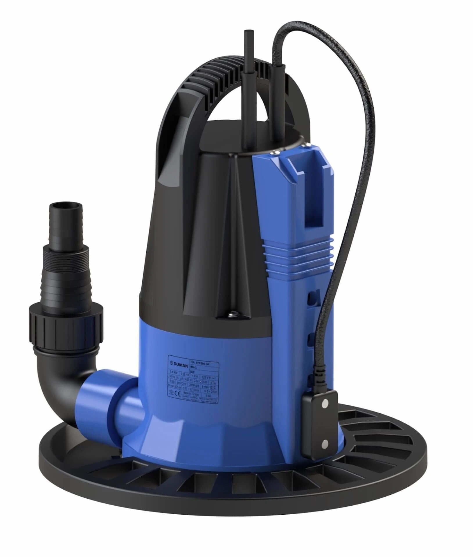 Sumak SDF500 GF Sıfırdan Emişli Gizli Şamandıralı Drenaj Pompası 0.5 Hp - Koşar Ticaret