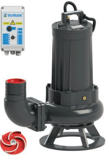 Sumak SDTV 150/4 Foseptik Dalgıç Pompa Trifaze 380V 15 Hp - Koşar Ticaret