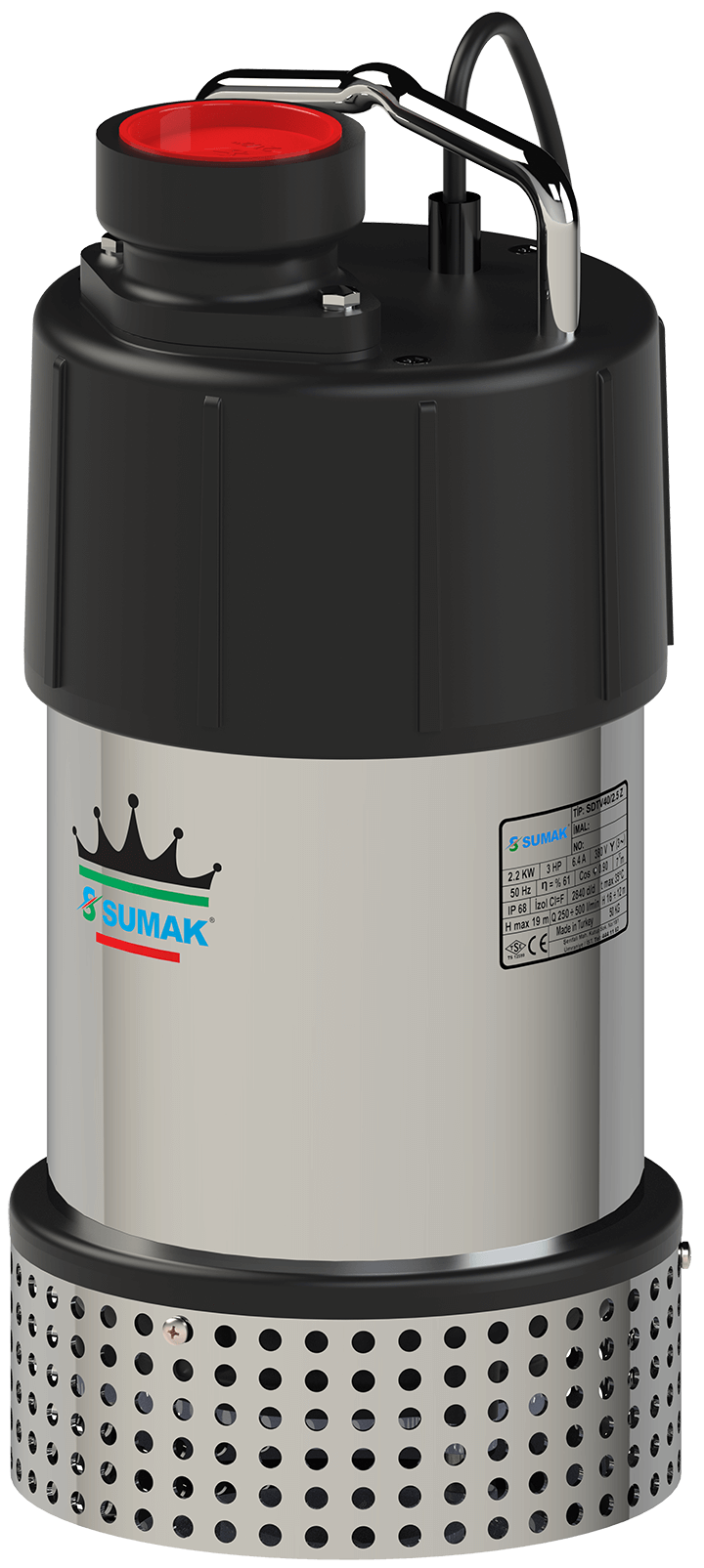 Sumak SDTV 30/2.5 Z Gömlek Soğutmalı Dalgıç Pompa Trifaze 380V 3 Hp - Koşar Ticaret