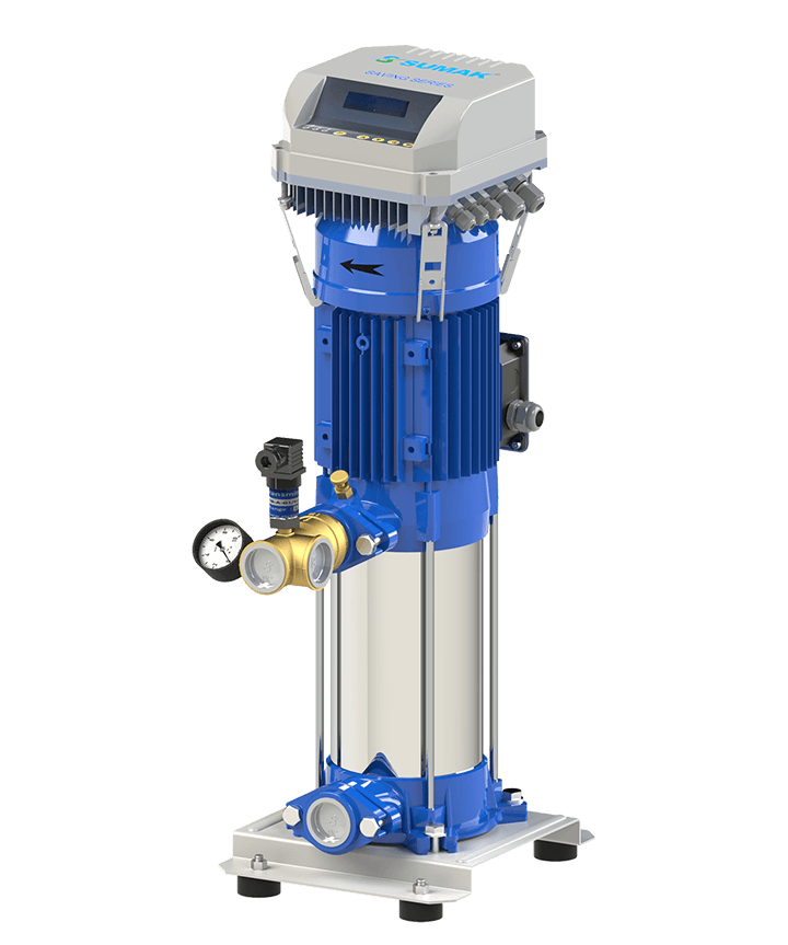 Sumak SHT8A 400/10-FK Düşey Milli Kademeli Frekans Kontrollü Hidrofor 20 KAT 18 DAİRE - Koşar Ticaret