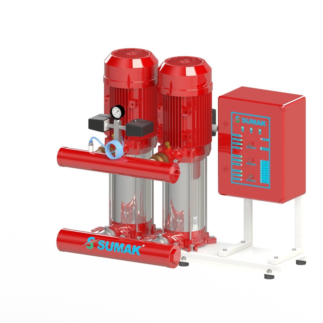 Sumak SHT 16 B 550/5 EEY Çift Pompalı Elektrikli Yangın Hidroforu - Koşar Ticaret