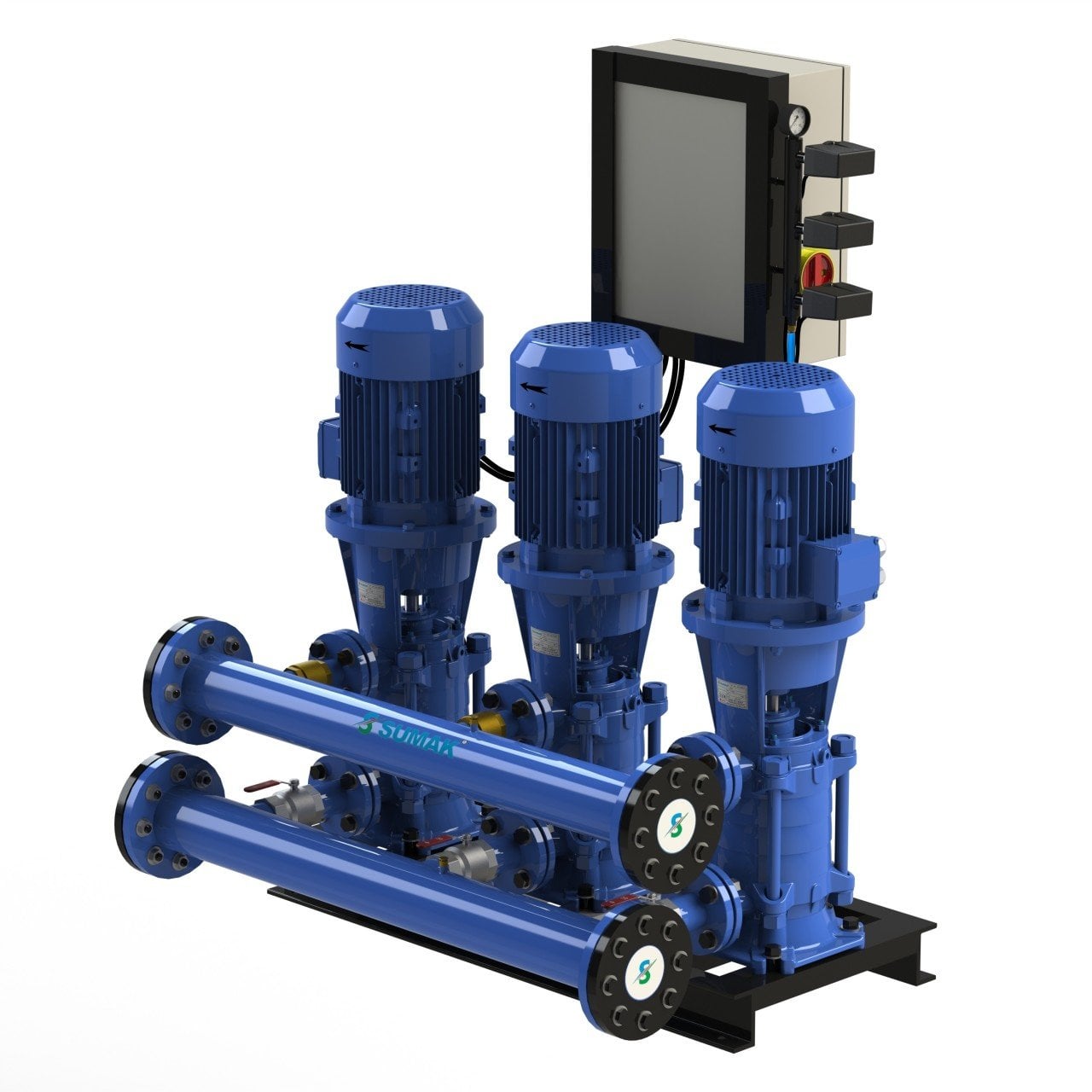 Sumak SHT 32 C Düşey Milli Döküm Gövdeli Kademeli Hidrofor - Koşar Ticaret