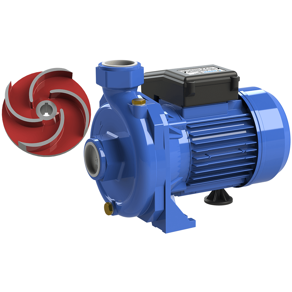 Sumak SM 100-A Açık Çarklı Santrifüj Pompa Monofaze (220V) 1HP - Koşar Ticaret