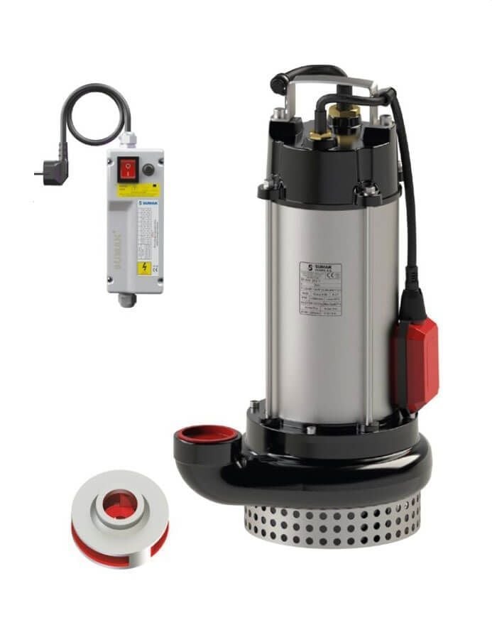 Sumak SDF 30/2 Y Paslanmaz Gövde Kirli Su Dalgıç Pompa 220 Volt 3 Hp 27 Mss - Koşar Ticaret