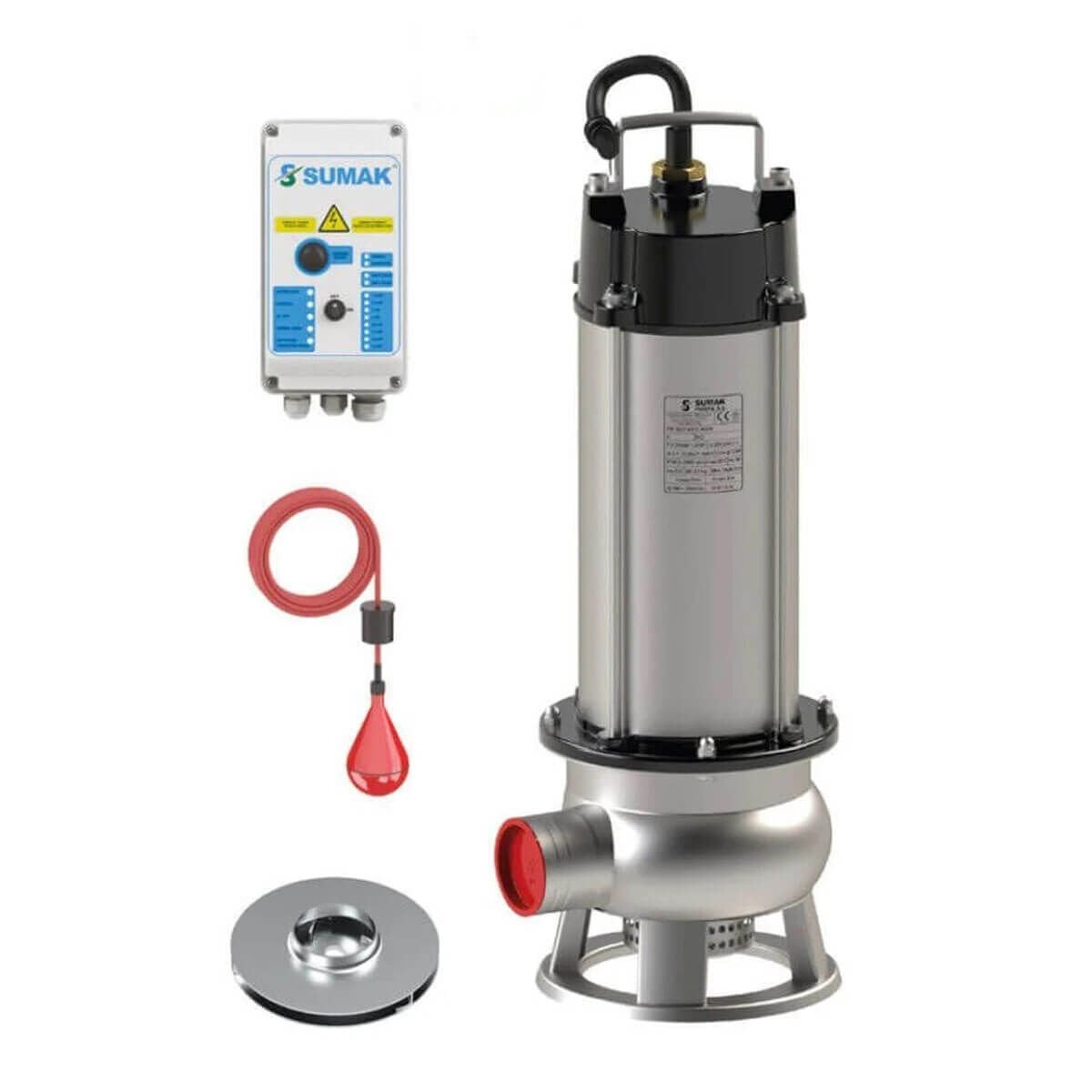 Sumak SDT 20/2 İNOX Komple Paslanmaz Kirli Su Dalgıç Pompa 380 Volt 2.2 Hp 16.5 Mss - Koşar Ticaret