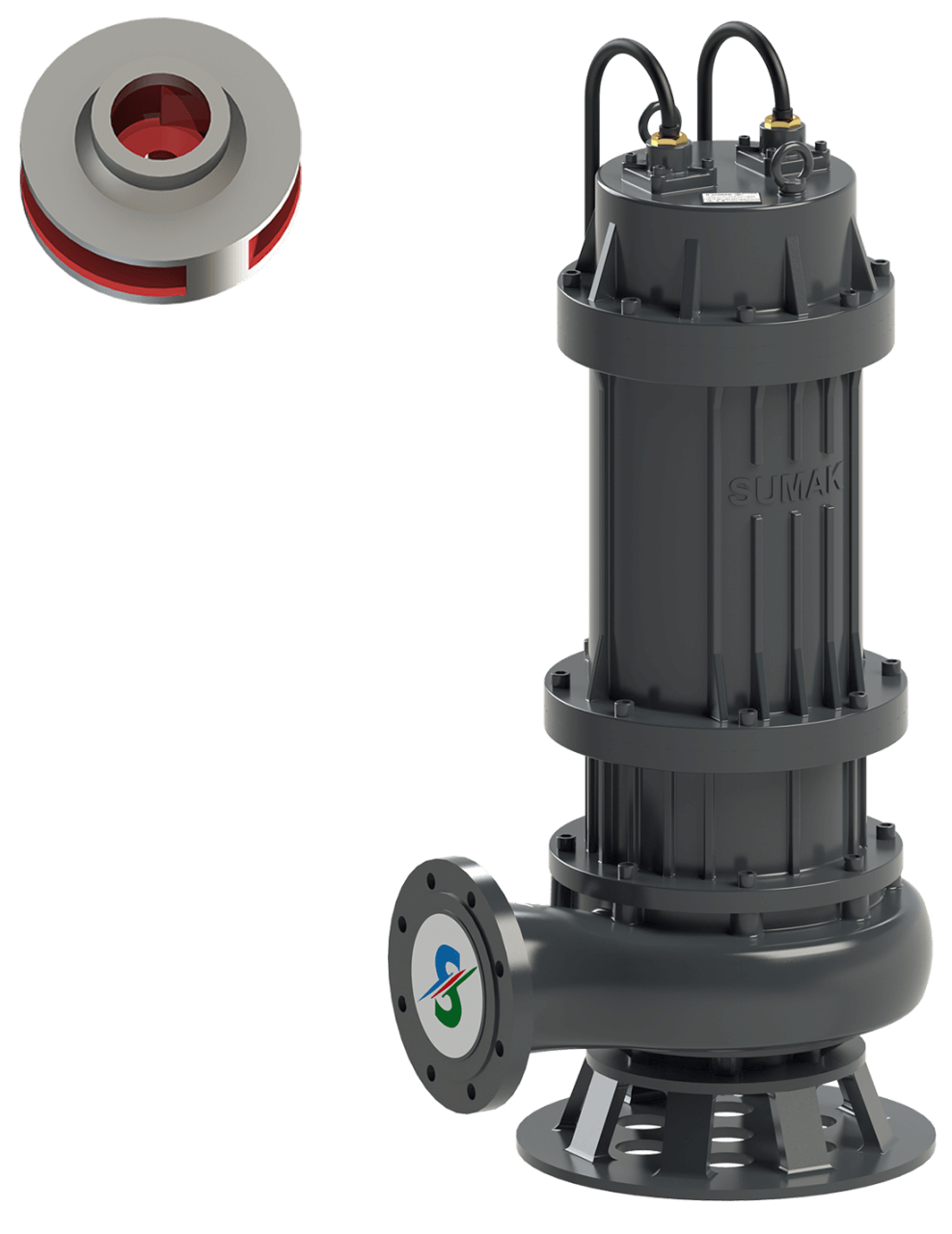 Sumak SDTK 200/6 Foseptik Dalgıç Pompa Trifaze (380V) 20HP (10 m. Kablolu) - Koşar Ticaret