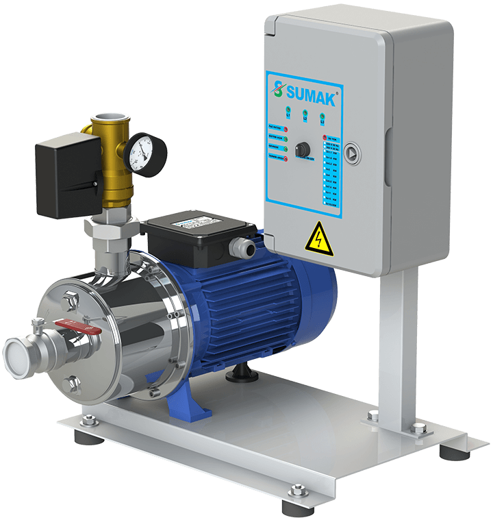 Sumak SMINOX12A 220/2 Emişli Paslanmaz Kademeli Hidrofor 7 Kat 14 Daire - Koşar Ticaret