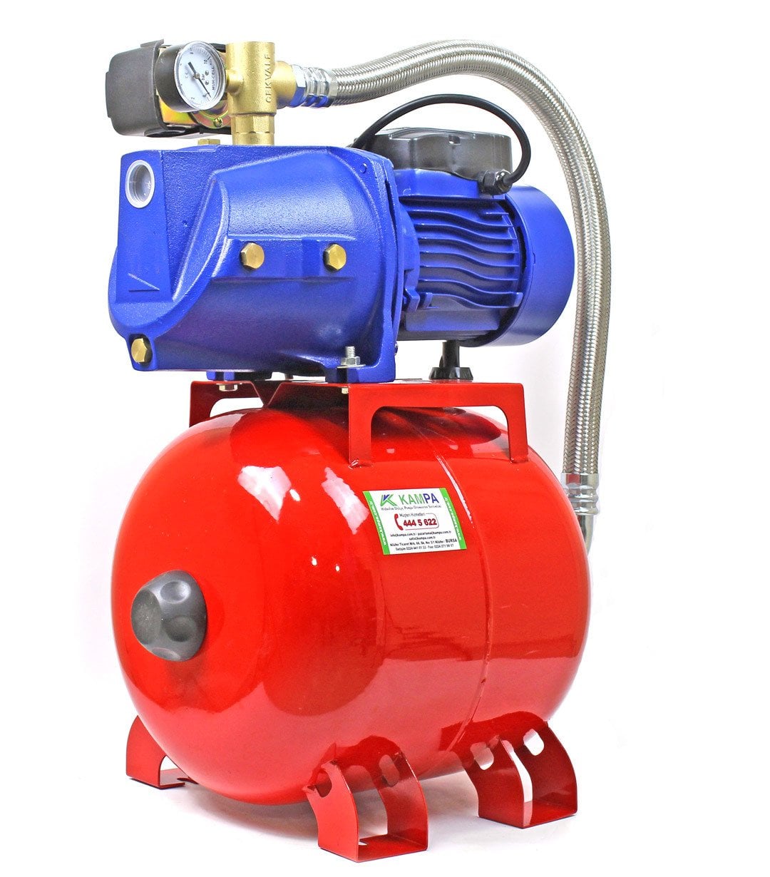 Winpo WNP 150 5 Kat 5 Daire Hidrofor, 24 Litre Yatay Tanklı Hidrofor, Ev Tipi Hidrofor - Koşar Ticaret